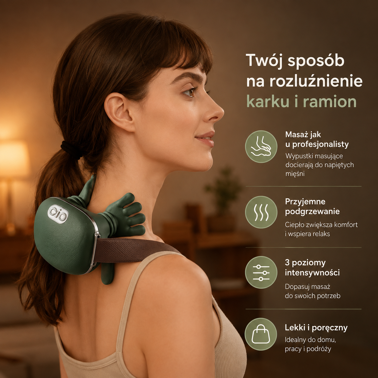 Nivo™– Masażer karku z podgrzewaniem